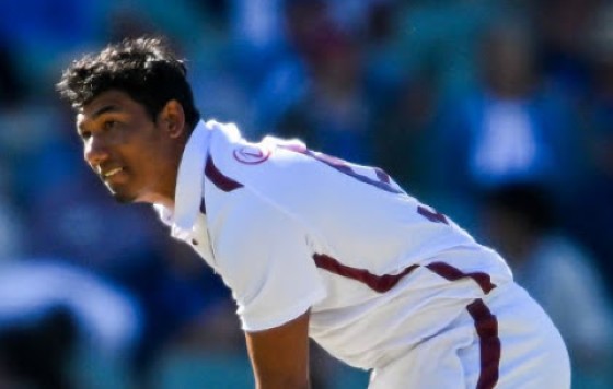 Gudakesh Motie took 10 wickets in the match to bowl Trinidad and Tobago Red Force to victory over the Leeward Islands Hurricanes.