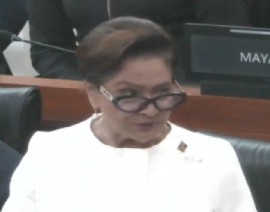 Prime Minister Kamla Persad- Bissessar, speaking in Parliament on Friday (CCMC Photo)