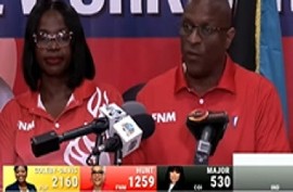 FNM leader, Michael Pintard conceding defeat in the general election (CMC Photo)