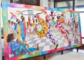 The work of talented artist Rosey Cameron-Smith is featured at Park Hyatt St. Kitts.