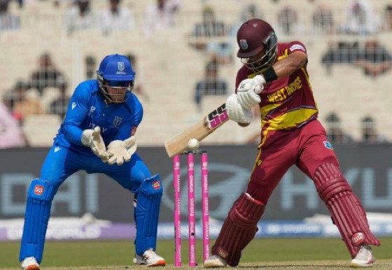 Shai Hope was named Player-of-the-Match after scoring 75 off 46 balls for the West Indies against Italy.