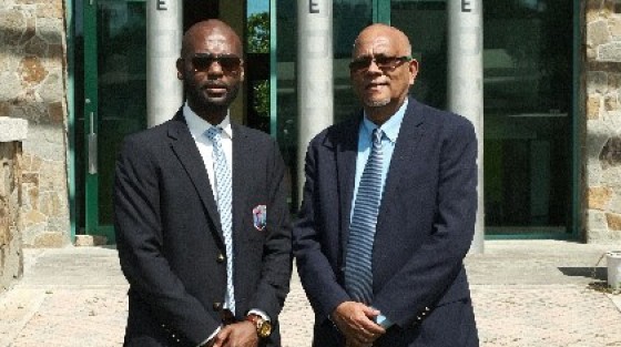 CWI president Dr Kishore Shallow (left) and vice-president Azim Bassarath have been nominated unopposed