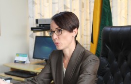 Foreign Affairs Minister Kamina Johnson Smith. (file photo)