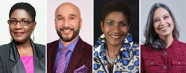 Broward County Commissioner Hazelle Rogers, Broward County Bar Association Executive Director Braulio Rosa, Sant La Founder Gepsie Metellus and Director of Community Engagement at South Dade Kia and Toyota Lesly Simon.