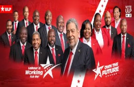 The Unity Labour Party’s slate of candidates in the Nov. 27, 2025, general elections.