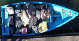 Drugs seized in Caroni swamp (TTPS Photo)