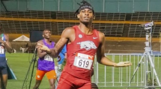 Tyrice Taylor won gold in the men’s 800m at the NCAA Indoor Championships