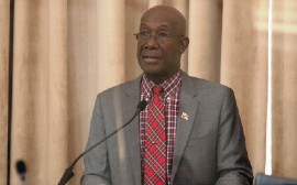Prime Minister Dr. Keith Rowley, speaking in Parliament on Friday. (Photo Credit: Office of the Parliament of Trinidad and Tobago)