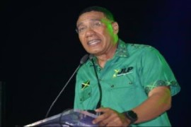 Prime Minister and leader of the Jamaica Labour Party, Andrew Holness