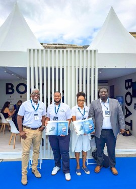 From left: Sean Richard, Jameel Rochester, Keri Rogers and Sherman Williams at the Monaco Yacht Show 2026.