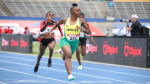 Jamaica's Tia Clayton competing at the CARIFTA Games at the National Stadium in Kingston on Saturday, April 16, 2022. (Photo credit: Marlon Reid)