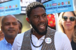 NYC Public Advocate Jumaane Williams during a Get Out the Vote rally in Brooklyn in October. Michael M. Santiago/Getty Images